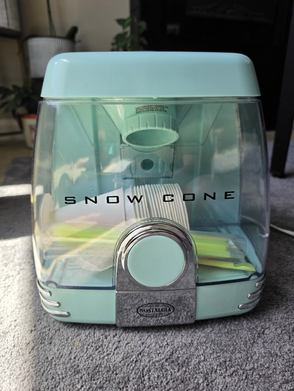 Nostalgia Snow Cone Maker - Mint - Original Box - Used Once Works Excellent!